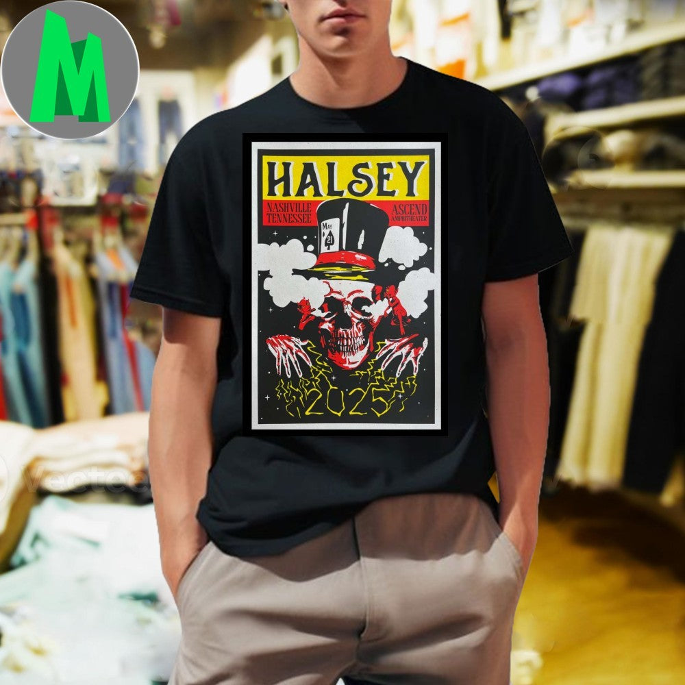 Halsey May 21, 2025 Ascend Amphitheater, Nashville, TN Poster Shirt