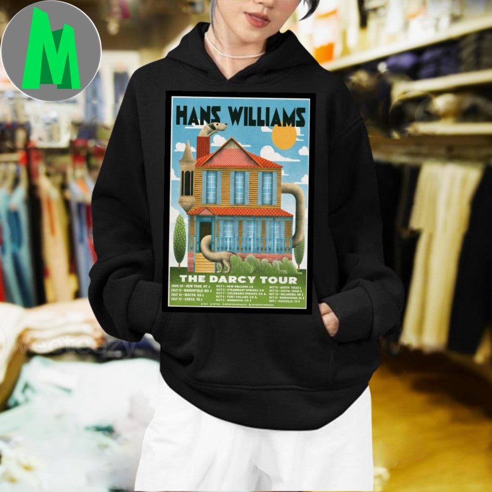 Hans Williams The Darcy Tour 2025 Concert Poster Graphic T-Shirt