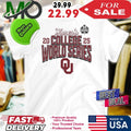 Heather Gray Oklahoma Sooners 2025 NCAA Softball Women’s College World Series Fan Cut Off Logo Shirt