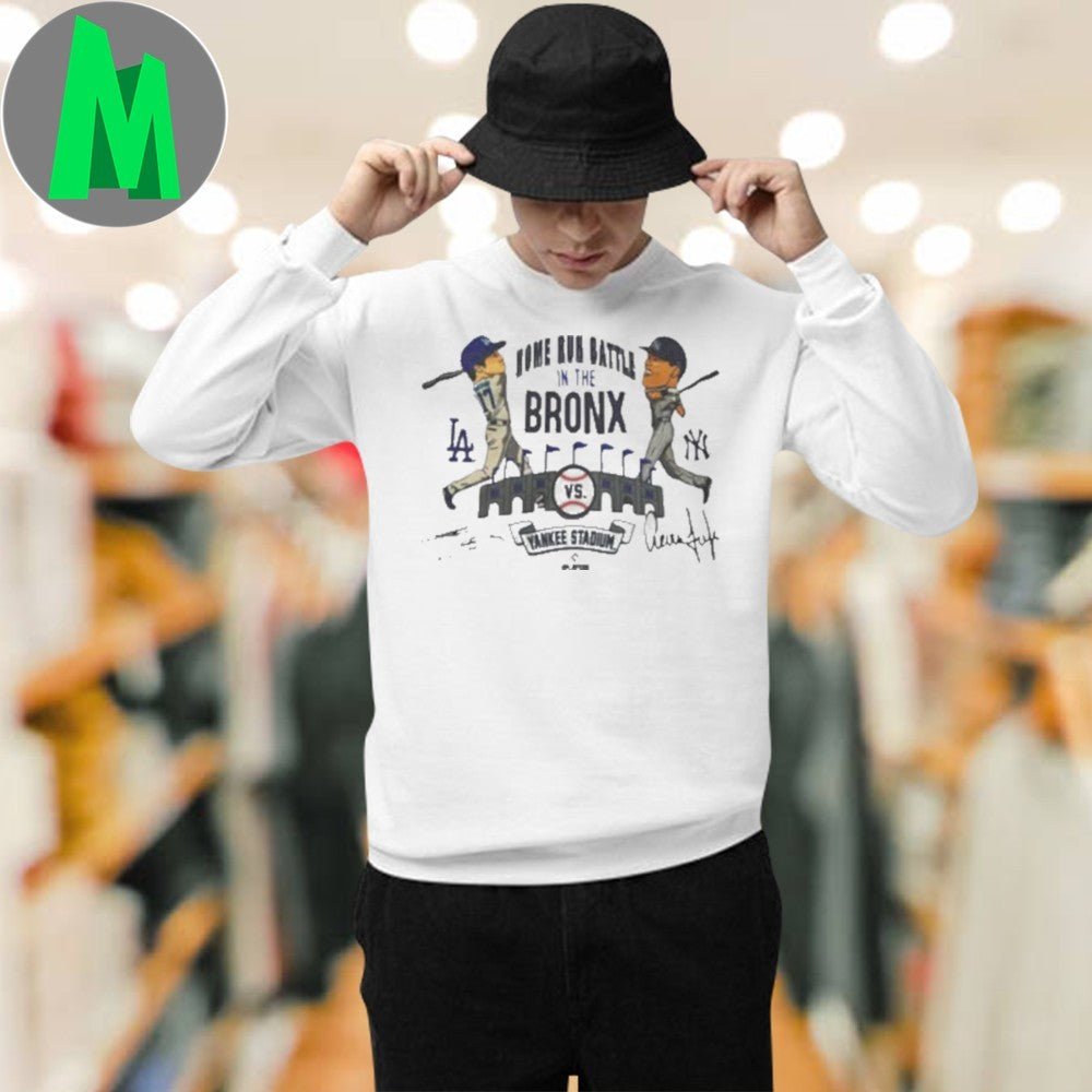 Home Run Battle In The Bronx LA vs NY Yankees Dodger Baseball T-Shirt