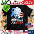 I Wear Light Blue For Biden Prostate Cancer Awareness Ribbon T-Shirt