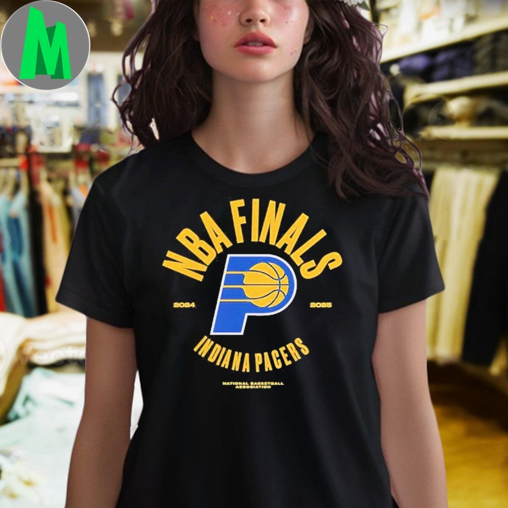 Indiana Pacers NBA Finals 2024-2025 Logo T-Shirt Basketball Fan Apparel