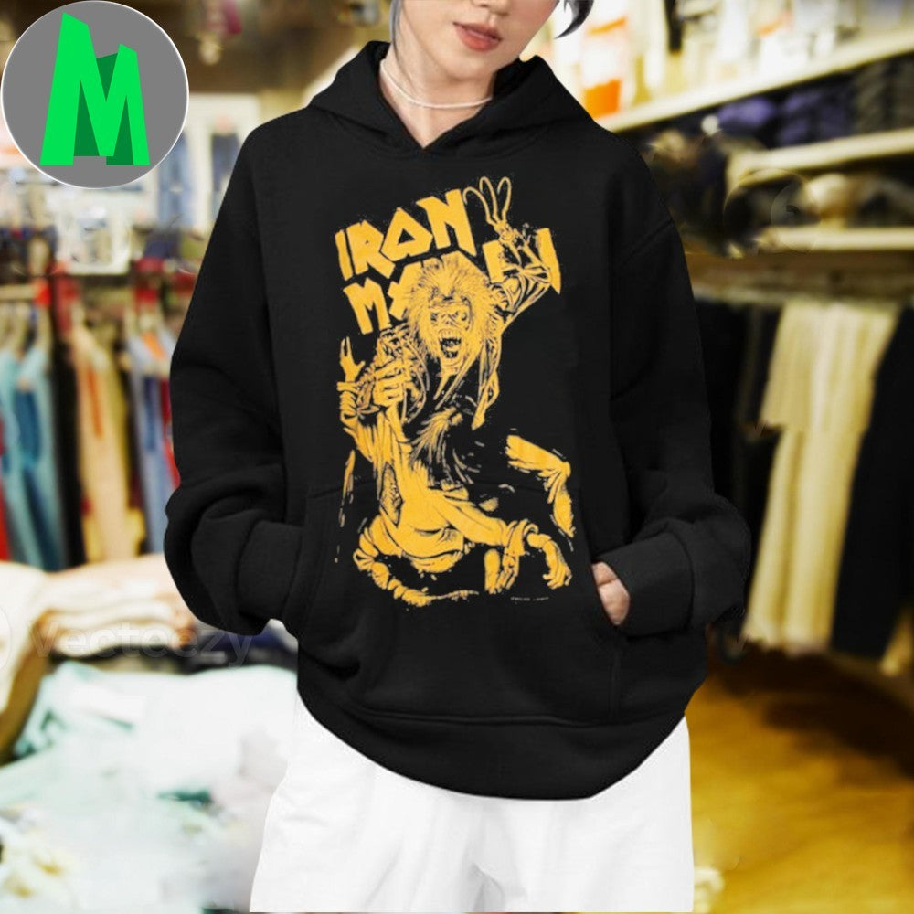 Iron Maiden No Prayer Claw Jumbo Yellow Shirt