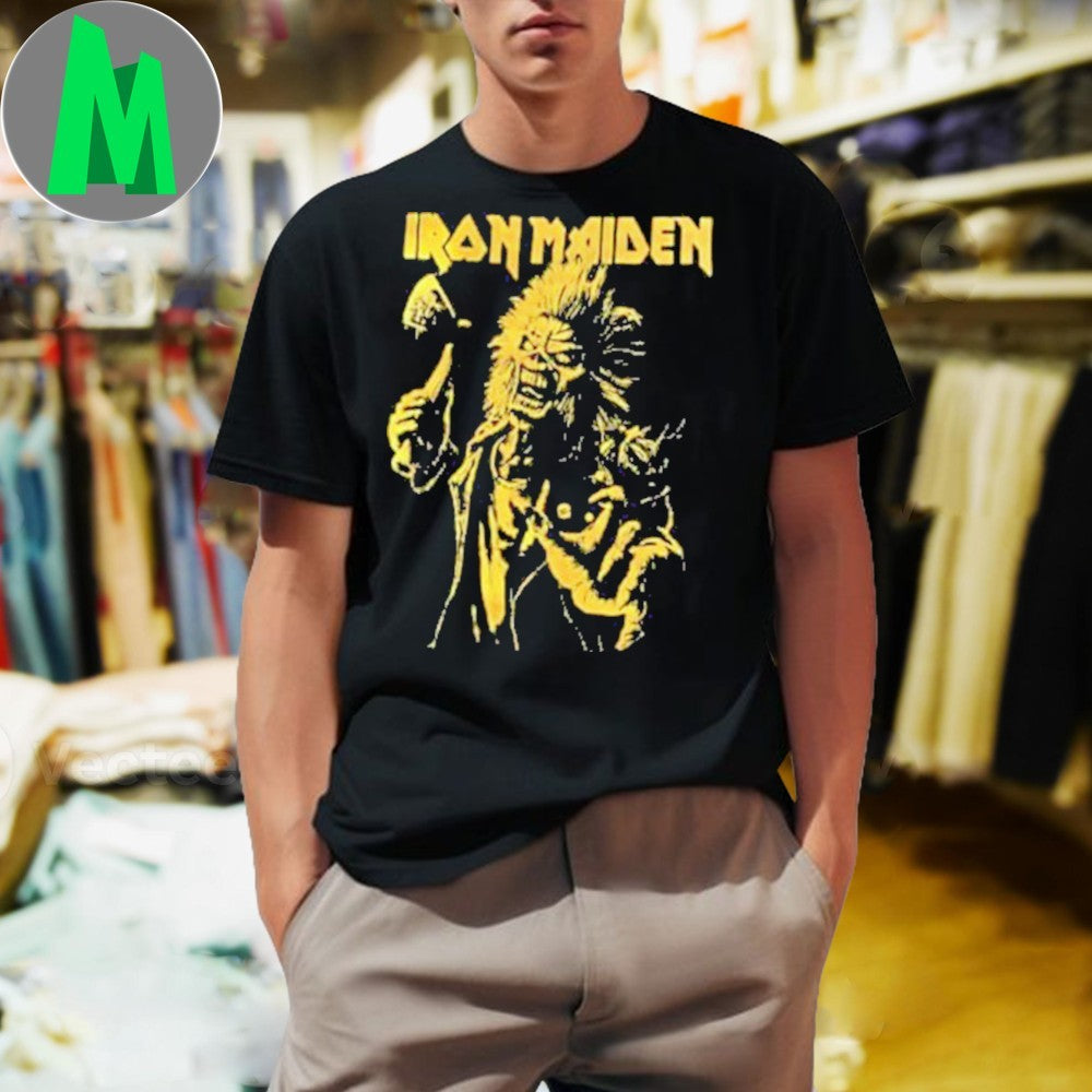 Iron Maiden Run For Your Lives World Tour 2025-26 Eddie’s Dive Bar Charged With Trooper Shirt