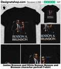 Janine Brunson and Olivia Benson Benson and Brunson character portrait shirt