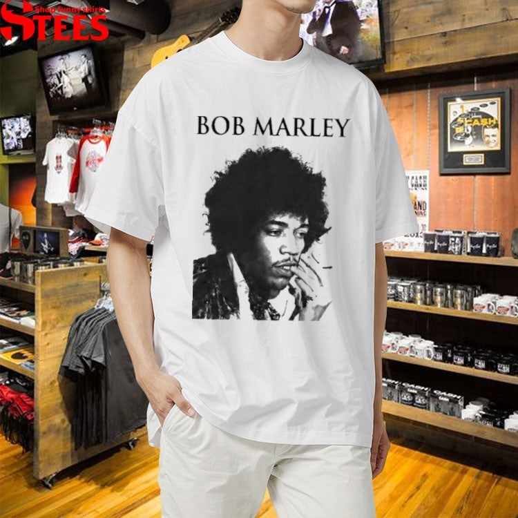 Jesse Williams Bob Marley Jimi Hendrix T-shirt