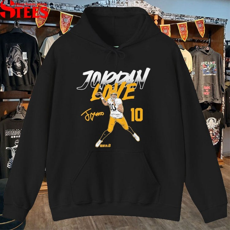 Jordan Love Name & Number Pose T-shirt
