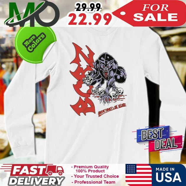 Khamzat Chimaev Wolf Skull Scary Look Violent Aesthetic Shirt