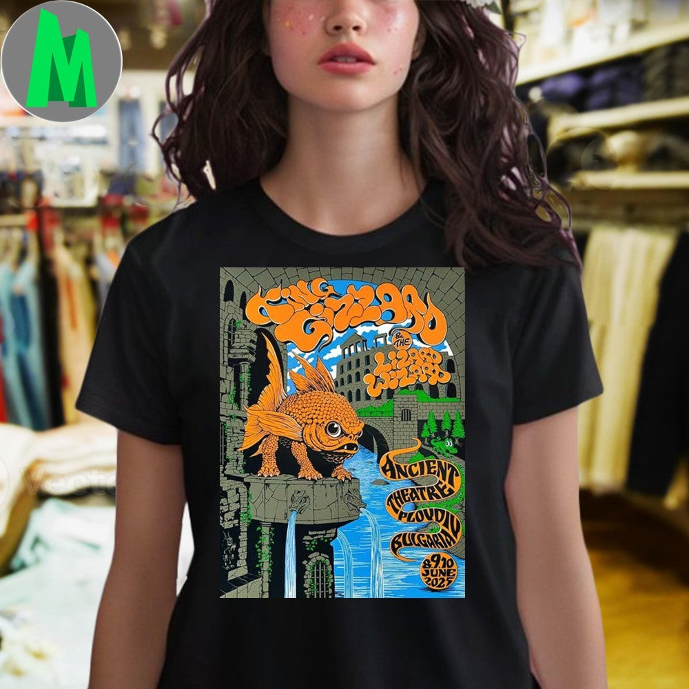 King Gizzard At Ancient Theatre In Plovdiv Bulgaria On June 8-9-10 2025 Orange Fish Shirt