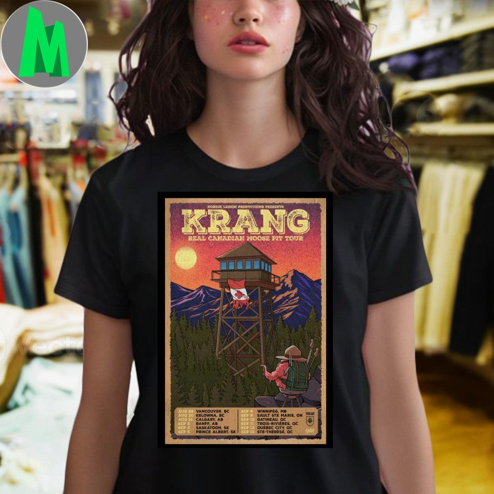 Krang Real Canadian Moose Pit Tour 2025 Poster Shirt