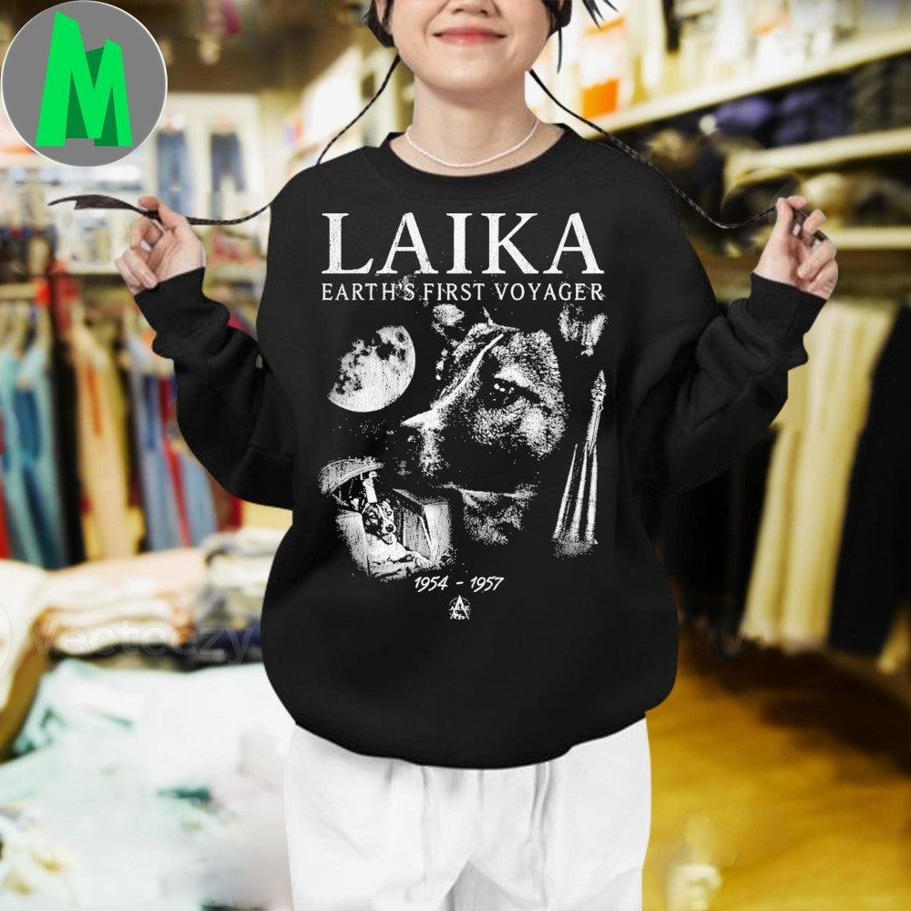 Laika Earth’s First Voyager Space Dog 1954-1957 Shirt