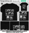Liquor Guns Beers Titties Quickies I Support LGBTQ sex Pride Month shirt