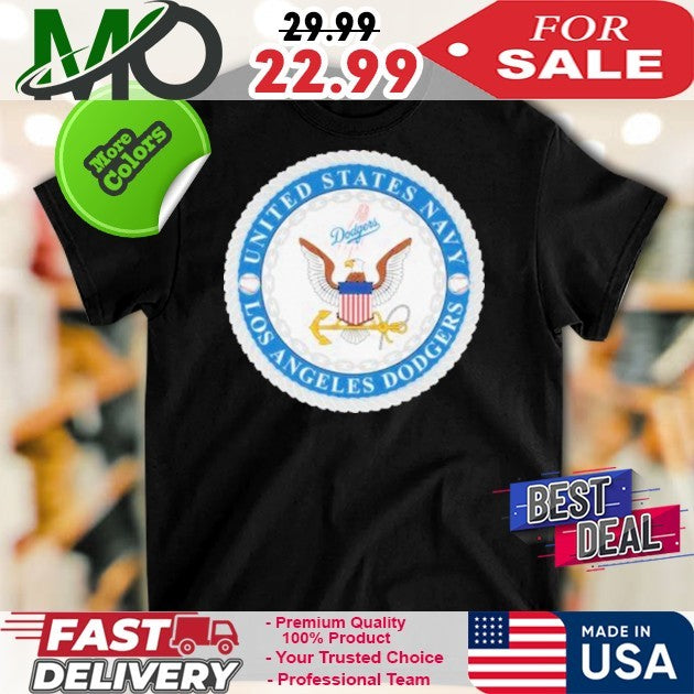 Los Angeles Dodgers x United States Navy Flag America And Logo 2025 Shirt
