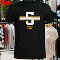 Lsu Football Dj Pickett Jr. Name Number Stripe T-shirt