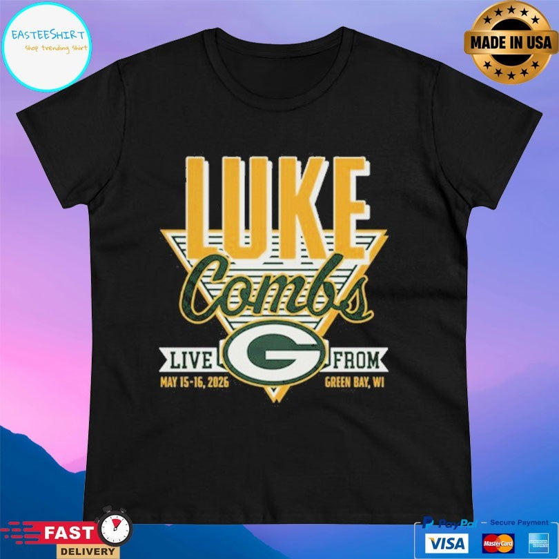 Luke Combs Show In Green Bay Wi Live From May 15-16 2026 T-shirt