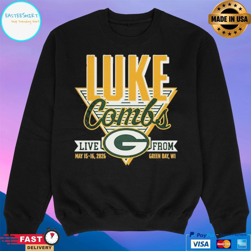 Luke Combs Show In Green Bay Wi Live From May 15-16 2026 T-shirt