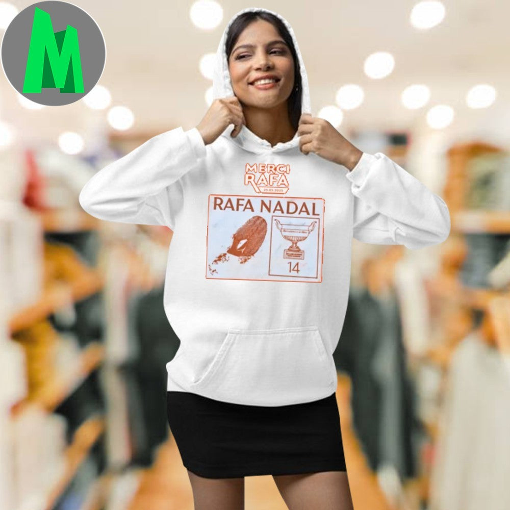 Merci Rafael Nadal Tennis T-Shirt King of Clay Fan Tee