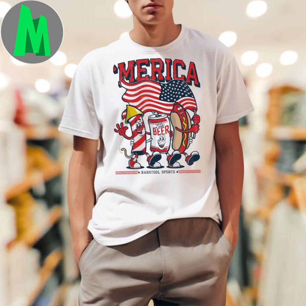 ‘Merica 1776 Barstool Sports Patriotic Pocket T-Shirt