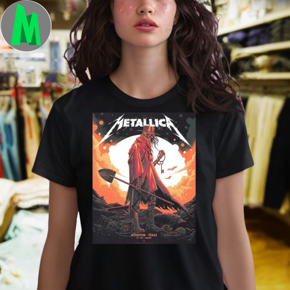 Metallica M72 Houston Pop-Up Shop Poster For Houston Texas On June 14th World Tour 2025 Art By Luke Preece Shirt