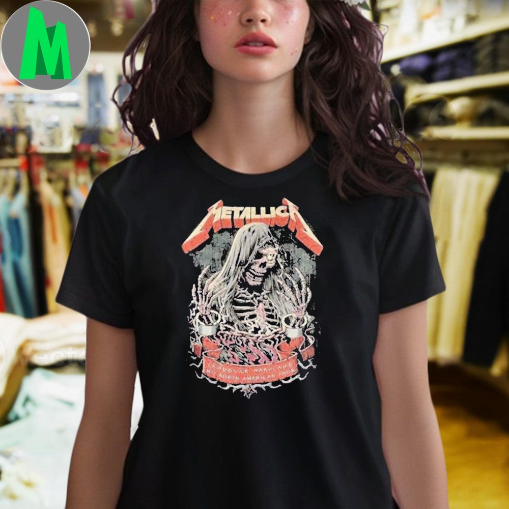 Metallica M72 Landover MD 2025 Exclusive T-Shirt Northwest Stadium Concert Merch Graphic Tee