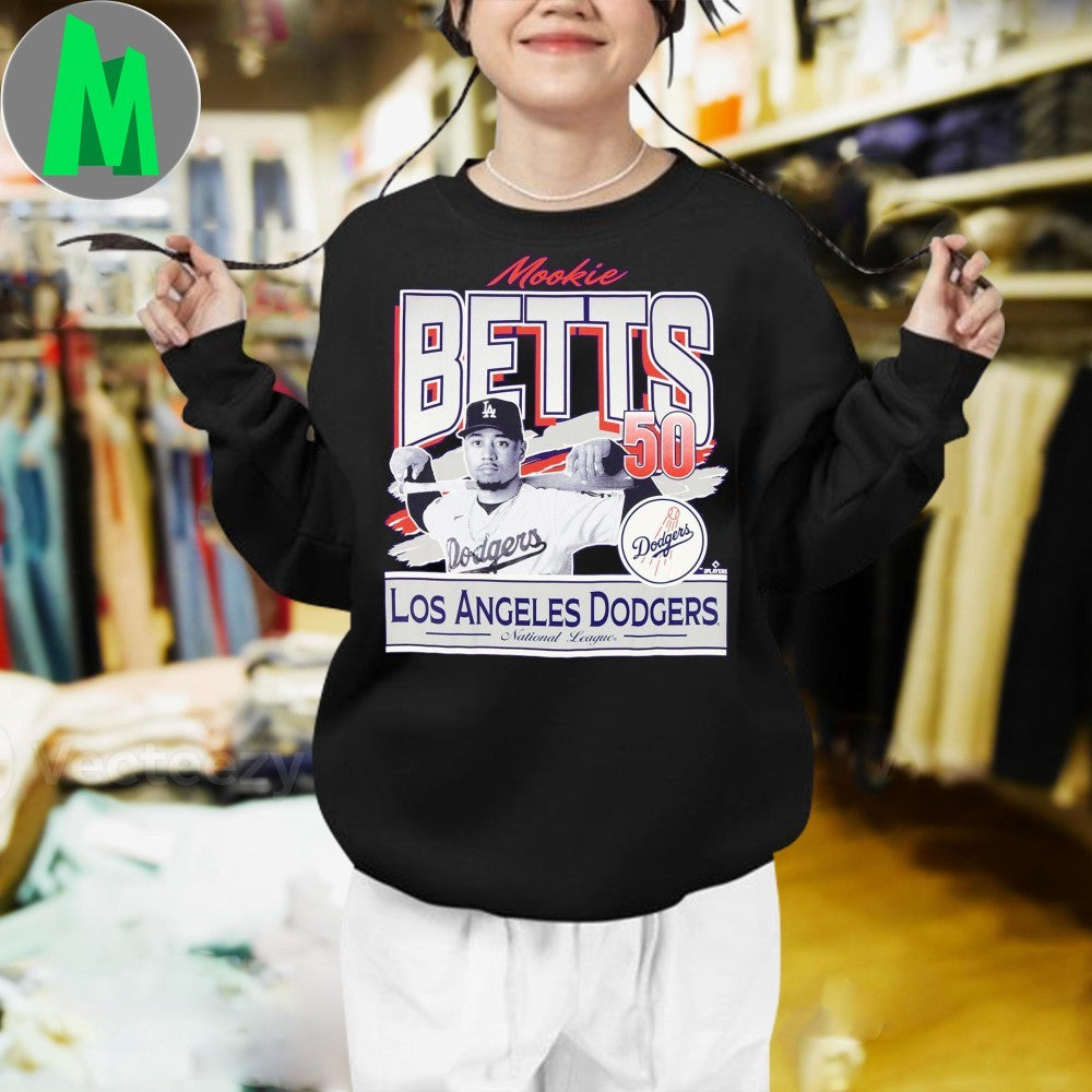 Mookie Betts Los Angeles Dodgers MLB Baseball T-Shirt Fan Apparel Graphic Tee