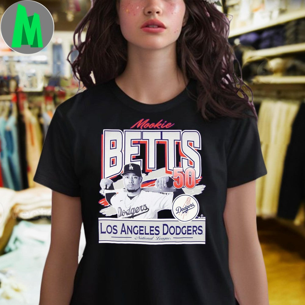 Mookie Betts Los Angeles Dodgers MLB Baseball T-Shirt Fan Apparel Graphic Tee