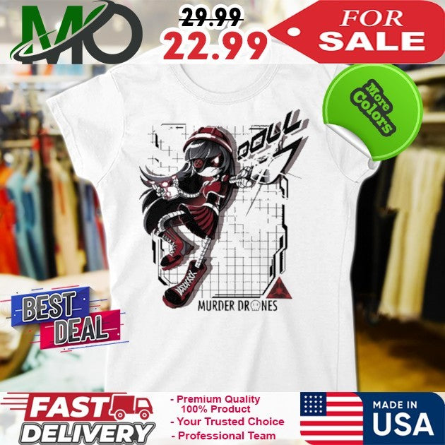 Murder Drones Doll Fight Back N Sci-Fi Robot Graphic T-Shirt Unisex Anime Cartoon Fan Apparel