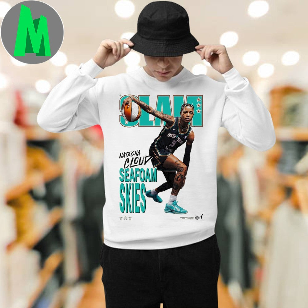 Natasha Cloud New York Liberty SLAM Cover T-Shirt WNBA Basketball Fan Tee