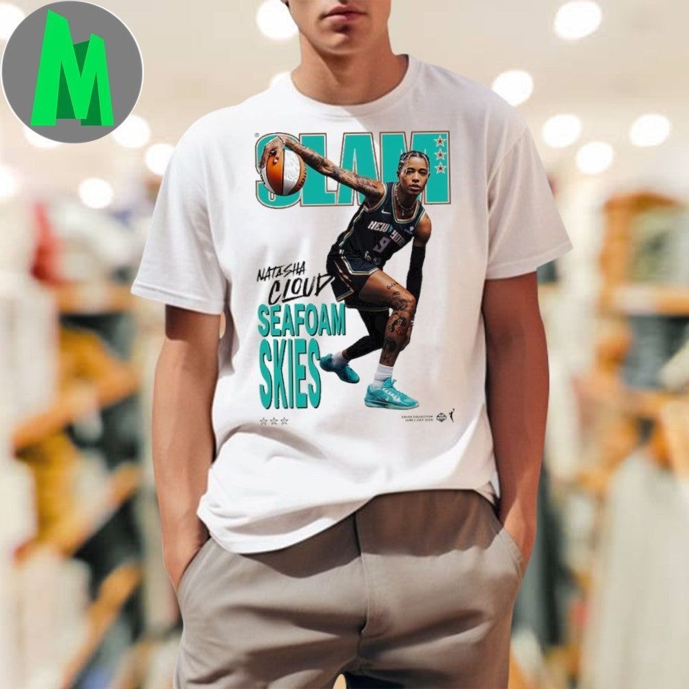 Natasha Cloud New York Liberty SLAM Cover T-Shirt WNBA Basketball Fan Tee