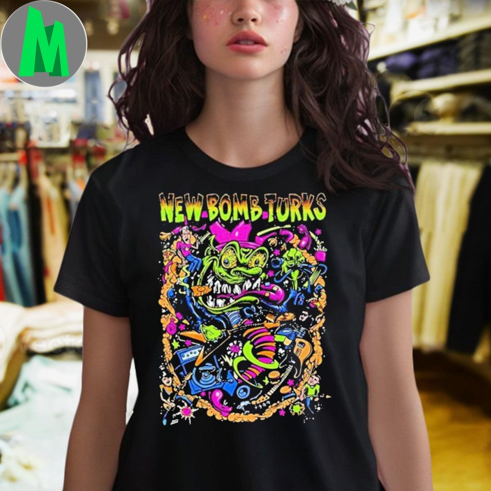 New Bomb Turks Jeers Of A Clown Album Art Graphic T-Shirt