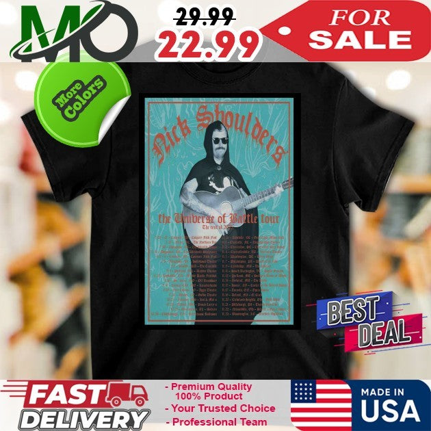 Nick Shoulders The Universe of Battle Tour 2025 Poster Shirt