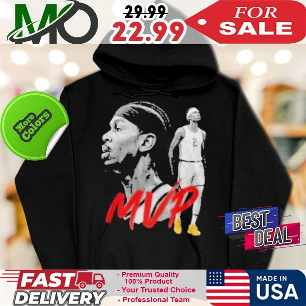 Number 2 Shai Gilgeous-Alexander 2025 NBA MVP Black Fan T-Shirt