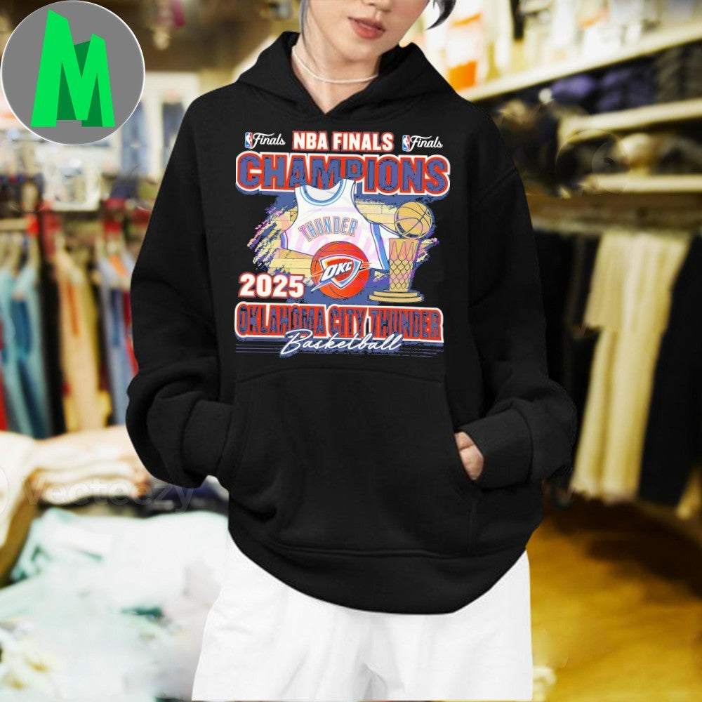 OKC Thunder 2025 NBA Finals Champions Graphic T-Shirt