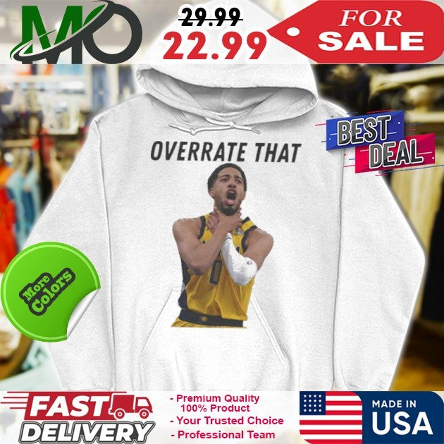 Overrate That Pacers Haliburton Choke Gesture Shirt