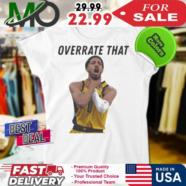 Overrate That Pacers Haliburton Choke Gesture Shirt