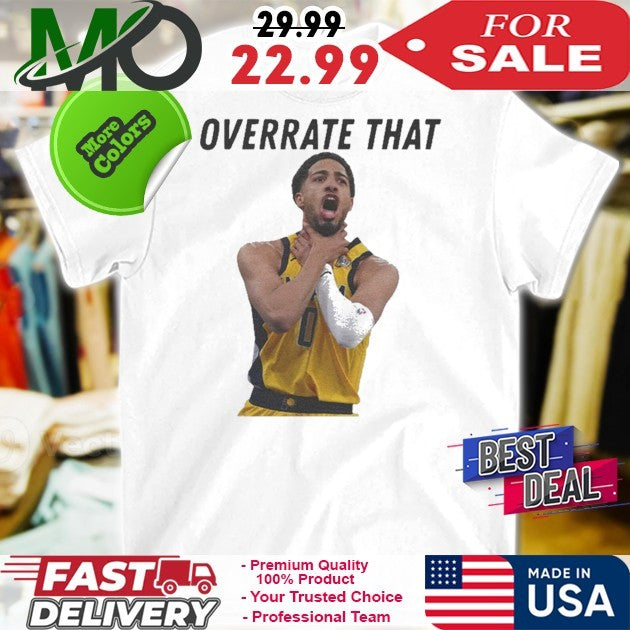 Overrate That Pacers Haliburton Choke Gesture Shirt
