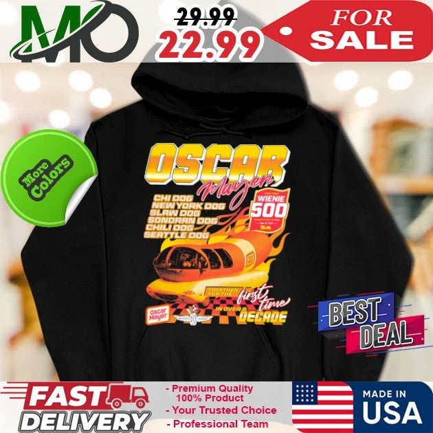 Paradise Of Flowers Oscar Mayer Weenie 500 Retro Cartoon Graphic T-Shirt