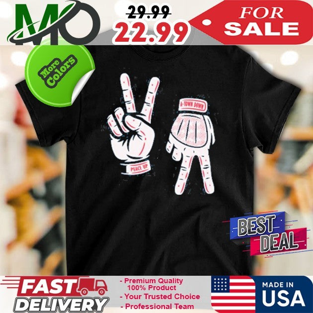 Peace up a-town down shirt