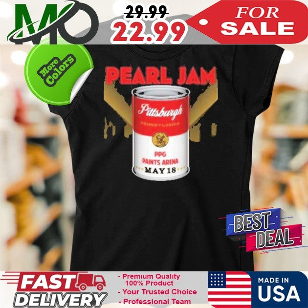 Pearl Jam Night 2 Pittsburgh PA Event Tee On May 18th Dark Matter Tour 2025 At PPG Shirt