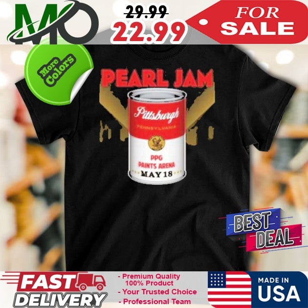 Pearl Jam Night 2 Pittsburgh PA Event Tee On May 18th Dark Matter Tour 2025 At PPG Shirt