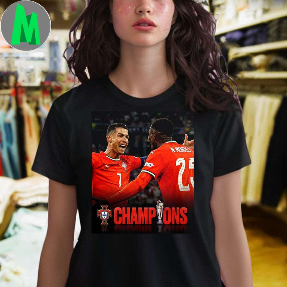 Portugal Win Nations League 2025 Second Time’s A Charm Shirt