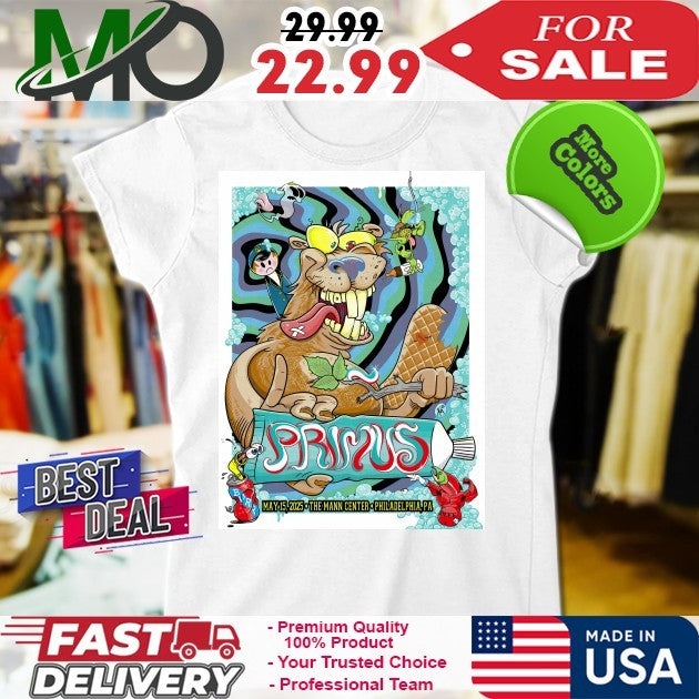 Primus May 15 2025 The Mann Center Philadelphia Pa Shirt