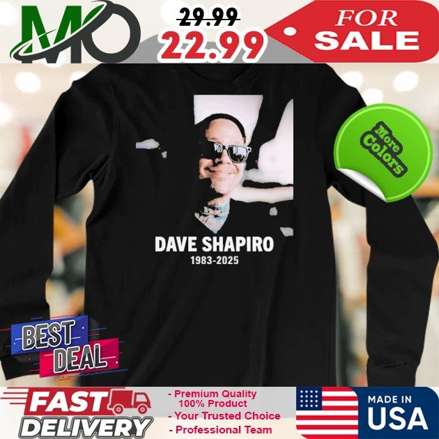 RIP Dave Shapiro 1983-2025 Rest In Peace Commemorative T-Shirt