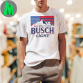 Red White and Busch Light 4th of July Shirt