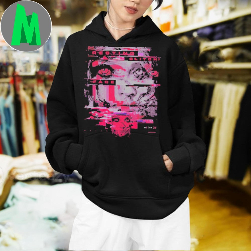 Resting Glitch Face Megan 2.0 Sci-Fi Horror Graphic T-Shirt