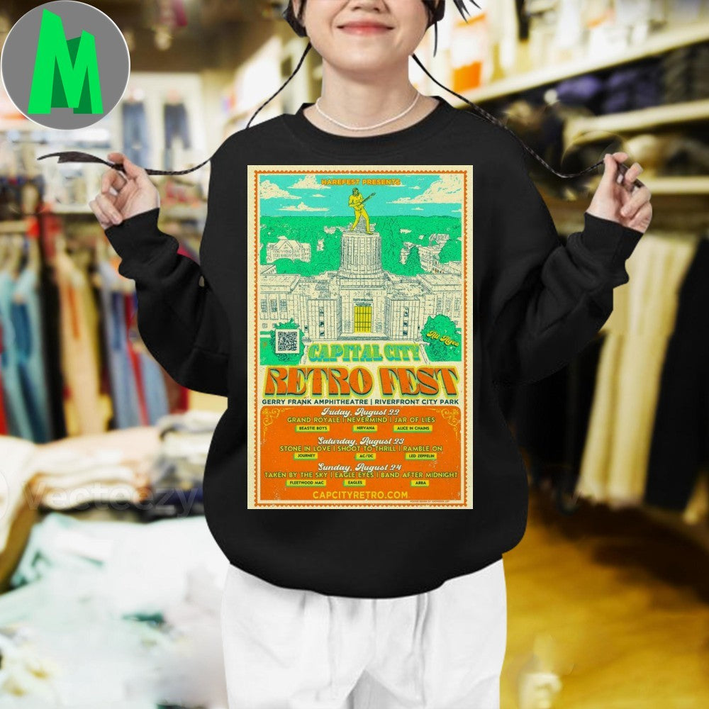 Retro Fest Capital City Aug 22 2025 Poster Shirt