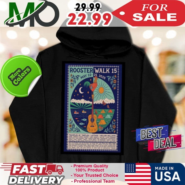 Rooster Walk Music Festival Martinsville VA May 22-25, 2025 Poster T-Shirt