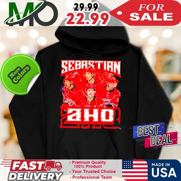 Sebastian Aho Carolina Hurricanes Ice Hockey American Vintage Bootleg Shirt