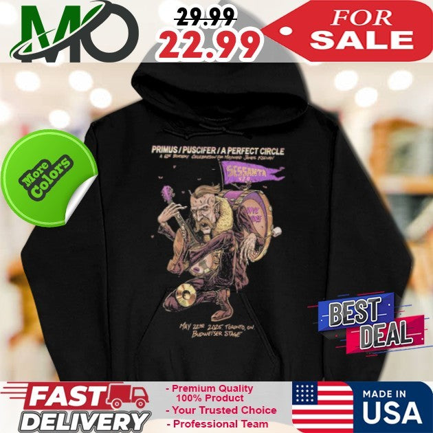 Sessanta V2.0 61st Birthday Celebration For Maynard James Keenan x Primus x Puscifer x A Perfect Circle May 22nd 2025 At Toronto ON Budweiser Stage Shirt