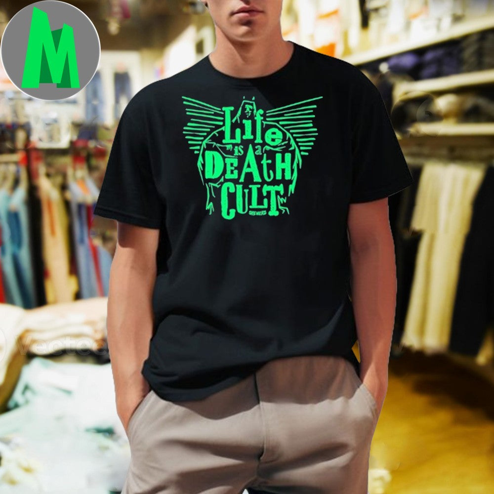 Skye Wallace Merch Life is a Death Cult Gothic Graphic T-Shirt – Indie Rock Band Apparel